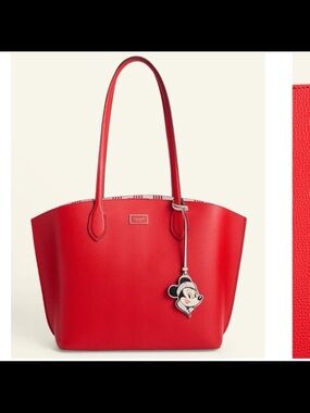 NWT Kate spade NY collection Disney top handle leather tote red large bag
